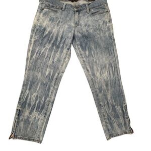 Lucky Brand‎ Zoe Skinny Tie Dye Style Zipper Ankle Denim Jeans 10x30